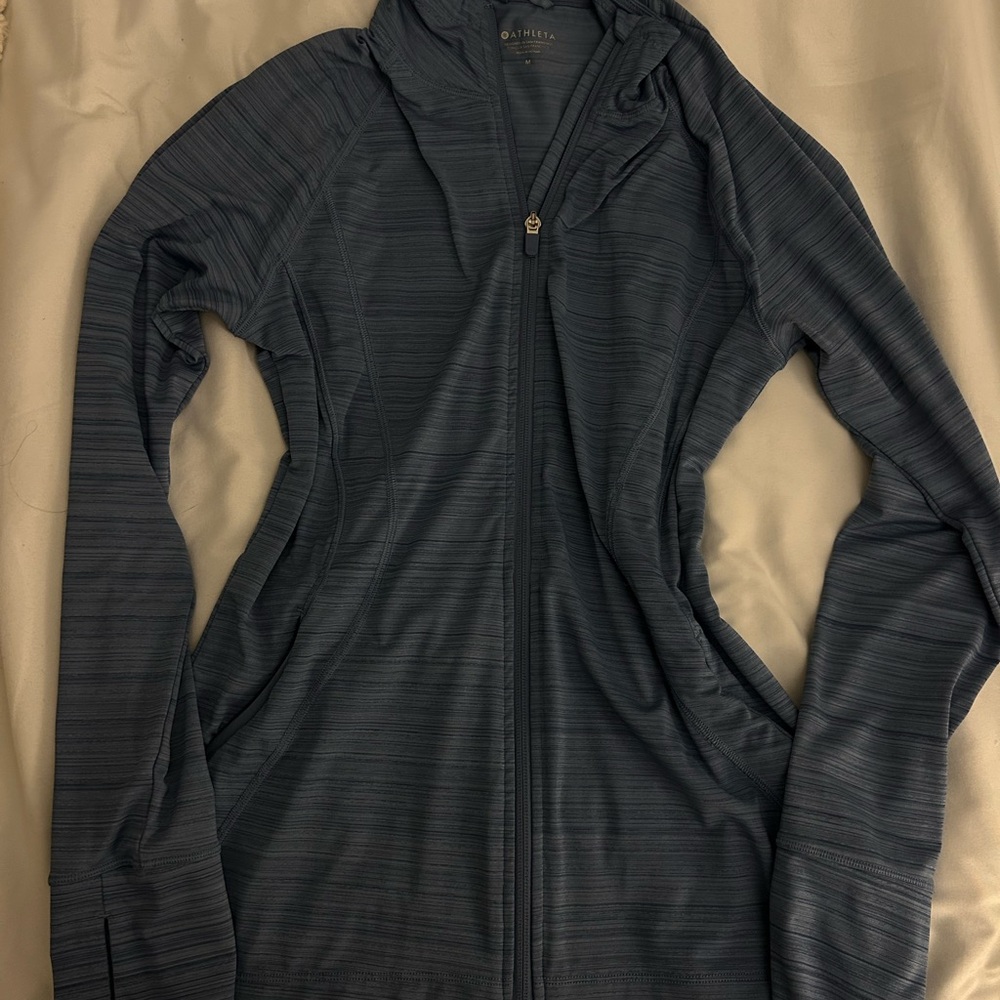 Athleta Charcoal Full-Zip Jacket
